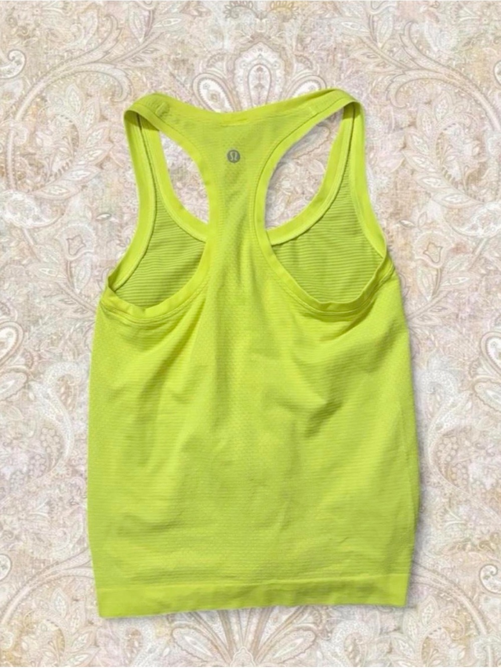 Lululemon Neon Yellow Racerback Tank Top